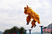 三口齐进（文化中国行）壮乡狮舞闯南洋：脚踏“云桩” 饮誉海内外